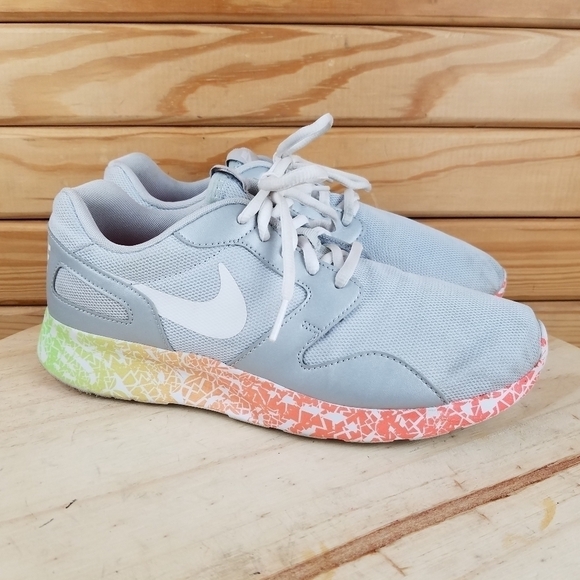 Nike Roshe Kaishi Print Womens Gray Sneakers Shoes Lace-up 705374-010 Size 9.5 - Picture 7 of 10